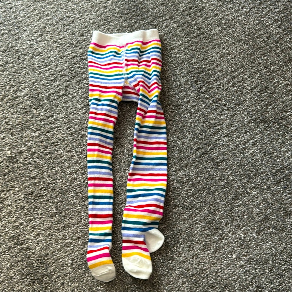 Hanna Andersson 2-3 Rainbow Ribbed Tights